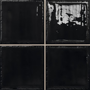 Настенная плитка Noa Black 20x20 Absolut Keramika глянцевая керамическая