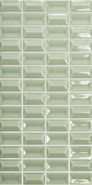 Настенная плитка 3D Bars Diamond Jade Gloss 12.5х25 Wow 3d, глянцевая, рельефная (структурированная) керамическая УТ-00048723