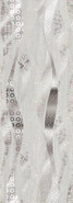 Декор Decor Grey Onda 25.1x70.9 глянцевая керамический