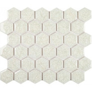 Мозаика Esagono Crema керамика 28.5х24.5 см глянцевая чип 50x44 мм, бежевый