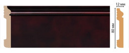 Плинтус напольный D005-62 ДМ Decomaster (79х13х2400 мм) 