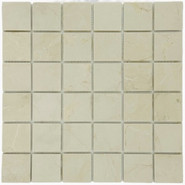 Мозаика Marble Mosaic Royal Botticino Mat камень 30.5х30.5 см матовая чип 48х48 мм, бежевый
