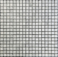 Мозаика PIX 327 Tundra Grey, матовая мрамор 30.5х30.5 см Pixmosaic чип 15х15 мм, серый