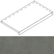 Ступень фронтальная Luce Grad.Top Piombo Ret 32x120x4,5x2 матовая керамогранит