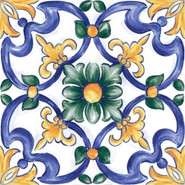 Декор RC8J Amuri Decoro Maiolica Tappeto 3 Glossy 20х20 RT Marazzi Ragno керамогранит глянцевый УТ-00036751