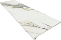 Ступень фронтальная Peldano Fior C1 Calacatta Borghini 33x120 матовая