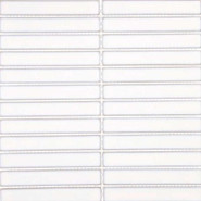 Мозаика Imagine Lab KST2-1R керамика 29.6х30 см матовая чип 22x145 мм, белая