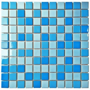 Мозаика Aquaviva YF-TC05 керамика 30.6х30.6 см матовая чип 25х25 мм, голубой, серый 023339