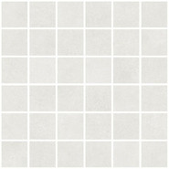 Мозаика Living Ceramics Floss Mosaic Bone Natural 30x30 керамогранит матовая чип 55х55 мм, белый, серый LV11423
