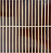 Мозаика NSmosaic R-355 керамика глянцевая 29.7х29.7 см чип 15х145 мм, коричневый