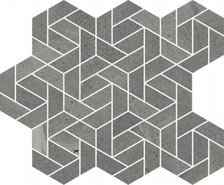 Мозаика Метрополис Графит Дарк Айкон керамогранит 28.6х34.7 см матовая, серый 620110000156