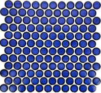 Мозаика Imagine Lab KO28-8R керамика 33х31.2 см матовая чип 28x28 мм, синяя