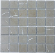 Мозаика P-508 керамика 30.6х30.6 см матовая чип 48х48 мм, серый