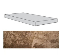 Ступень фронтальная Fossil Brown Lappato керамогранит