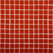 Мозаика JP-403 стекло 30х30 см глянцевая чип 25х25 мм, красный