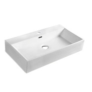 Раковина Staro Gemini 75 blanco brillo 75х42х145 накладная белая глянцевая фарфор С0005278