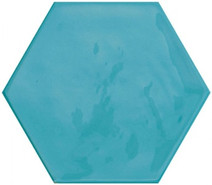 Настенная плитка Kane Hexagon Sky 16х18 Cifre глянцевая, рельефная керамическая 78801164