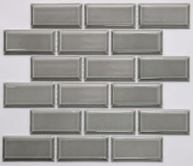 Мозаика PR 4595-34 керамика 29.1х29.5 см глянцевая чип 45х95 мм, серый