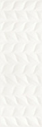 Настенная плитка Elia Bianco Sciana A Struktura Rekt Paradyz Ceramika 25x75 матовая, рельефная (структурированная) керамическая 131119005701