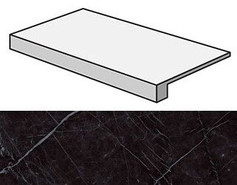 Ступень фронтальная Marvel Nero Marquina Scalino 60 керамогранит