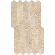 Мозаика Supergres Astrum Beige Cross Cut Muretto 30.5х53.8 керамогранит матовая бежевый BEMG
