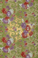 Декор Fioritura Oro Su Verde (1сет=2шт.) керамический