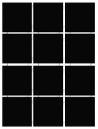 Керамогранит 1222H Конфетти Черный, Полотно 29,8х39,8 из 12 частей 9,8х9,8  Kerama Marazzi матовый настенная плитка