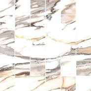 Мозаика Mosaic Calacatta Gold 29.7x29.7 керамогранит матовая, бежевый, белый, серый