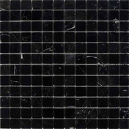 Мозаика из мрамора Nero Marquna PIX245, чип 23х23 мм, сетка 305х305х6 мм полированная, черный