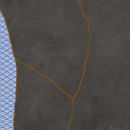 Керамогранит Japan-Hibi Darkness 60.4x60.4 Naturale Fioranese Ceramica Kintsugi матовый универсальная плитка