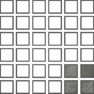 Мозаика для бассейна фарфоровая Antique Grey AG55 Serapool 5х5 матовая, рельефная, глазурованная под камень серая
