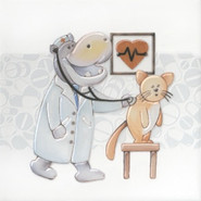 Декор VT/A501/5009 Айболит 1 20x20 Kerama Marazzi матовый керамический