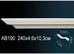 Перфект Карниз потолочный гладкий AB190