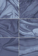 Настенная плитка Vives Hanami Mankai Indigo 23x33.5 керамическая