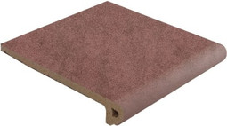 Ступень фронтальная Peldaño Redondo 33 Capri Rojo 33x33 матовая