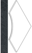 Титанио Бортик 60x60 Угловой Закругленный 30 Titanio Bor.60x60 Ang.Round 30 матовый
