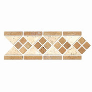 Декор Mosaico Toscana 10x30,5, незаполненный травертин