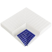 Угол бортового поручня SertekPool 12х12 Кобальт