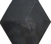 Керамогранит Kingsbury Negro 19,8х22,8 глазурованный, глянцевый