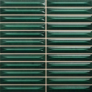 Настенная плитка Nairobi Arrow Green 20х20 Vilar Albaro Terre глянцевая, рельефная (структурированная) керамическая 78910075