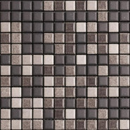 Мозаика Mix Standard Urban Hitech 2 керамика 30х30 см Appiani матовая чип 25х25 мм, бежевый, коричневый XUHT 702