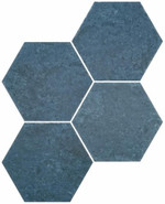 Керамогранит Six Saona Azul 27x23x0,9 глазурованный матовый Durstone универсальный