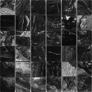 Мозаика Velsaa Ониче Черный керамогранит 30x30 см полированная чип 5x5 мм, черный