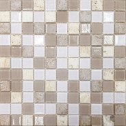 Мозаика Capri 2.3x2.3 стекло/камень 29.5x29.5