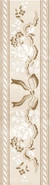 Бордюр 767 Diana Бантик 8х29,5 Eurotile Ceramica глянцевый керамический