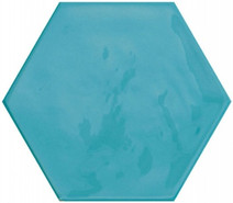 Настенная плитка Kane Hexagon Sky 16х18 Cifre глянцевая, рельефная керамическая 78801164
