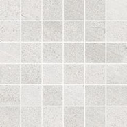 Мозаика Burl White Matte Mosaico (742266) керамогранит 30х30 см Casa Dolce Casa Stones and More 2.0 матовая чип 50х50 мм, белый, серый