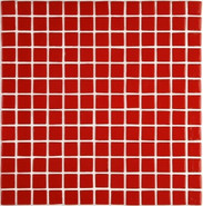 Мозаика Ezarri 2537-E стекло 31.3х49.5 см глянцевая чип 25х25 мм, красный
