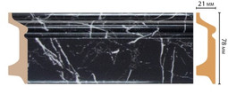 Плинтус напольный D122-78 ДМ Decomaster (78х21х2400 мм) 