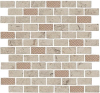 Мозаика MBD015 Про Лаймстоун Антика 3 Мозаичный Бежевый матовый керамогранит 30x32 см Kerama Marazzi